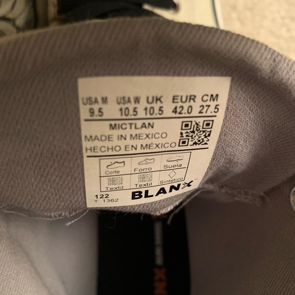 Blanx High Tops Designed by Alan Daniel Perez Mictlan Size 9.5 - Picture 8 of 11